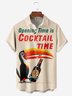 Breathable Toucan Chest Pocket Hawaiian Shirt