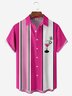 Moisture-wicking Cocktail Chest Pocket Bowling Shirt