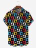 Moisture-Wicking Colorful Contrasting Cat Chest Pocket Shirt