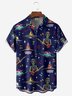 Moisture-wicking Alien Music Chest Pocket Casual Shirt