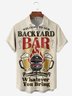 Hardaddy Moisture-wicking Beer BBQ Chest Pocket Hawaiian Shirt