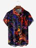 Hardaddy Moisture-wicking Abstract Geometric Chest Pocket Casual Shirt