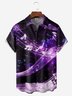 Moisture-wicking Music Notes Chest Pocket Hawaiian Shirt