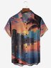 Moisture-wicking City Scenery Chest Pocket Hawaiian Shirt