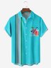 Moisture-wicking Breathable Cocktail Chest Pocket Hawaiian Shirt