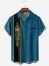Moisture-wicking Line Art Chest Pocket Bowling Shirt