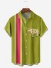 Moisture-wicking Geometric Cow Bowling Shirt By Andreea Dumuta