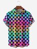 Moisture-Wicking Abstract Geometric Print Shirt