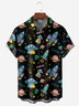 Moisture-wicking Alien Chest Pocket Hawaiian Shirt