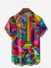 Moisture-wicking Breathable Hippie Peace Chest Pocket Hawaiian Shirt