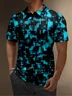 Moisture Wicking Golf Polo 3D Gradient Abstract Geometry