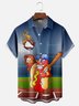 Hardaddy Baseball Player Mr Hot Dog Breathable Chest Pocket Hawaiian Shirt