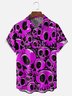 Hardaddy Moisture-wicking Skull Chest Pocket Hawaiian Shirt