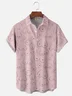 Hardaddy Moisture-wicking Abstract Line Drawing Chest Pocket Hawaiian Pink Boob Shirt For Men
