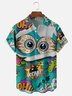 Hardaddy Moisture-wicking Cartoon Chest Pocket Hawaiian Shirt