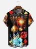 Hardaddy Moisture-wicking Gradient Color Dice Playing Cards Chest Pocket Hawaiian Shirt