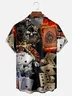 Hardaddy Moisture-wicking Gradient Color Dice Playing Cards Chest Pocket Hawaiian Shirt