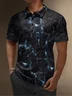 Hardaddy Moisture-wicking Golf Polo 3D Abstract Gradient Color Stripes