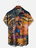 Moisture-Wicking Hawaiian Vacation Parrot Print Shirt