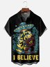 Moisture-wicking Gorilla UFO Chest Pocket Hawaiian Shirt