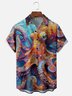 Moisture-wicking Octopus Chest Pocket Hawaiian Shirt