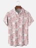 Moisture-wicking Flamingo Chest Pocket Hawaiian Shirt