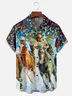 Moisture-wicking Kentucky Derby Chest Pocket Hawaiian Shirt