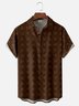 Moisture-wicking Breathable Geomatric Chest Pocket Hawaiian Shirt
