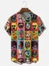 Moisture-wicking Mask Chest Pocket Hawaiian Shirt