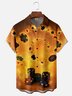 Moisture-wicking Gradient Color Abstract Chips Chest Pocket Hawaiian Shirt