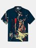 Moisture-wicking Rock Art Guitar Hawaiian Shirt