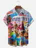 Moisture-wicking Beach Dog Chest Pocket Hawaiian Shirt