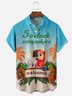 Moisture-wicking It's 5 o'clock Somewhere Chest Pocket Hawaiian Shirt