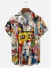 Moisture-wicking Pet Abstract Chest Pocket Hawaiian Shirt