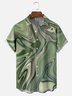 Moisture-wicking Abstract Art Chest Pocket Hawaiian Shirt