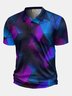 Moisture Wicking Golf Polo 3D Gradient Color Abstract Geometry