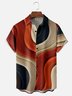 Moisture-wicking Abstract Art Chest Pocket Hawaiian Shirt