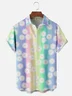 Moisture-wicking Flower Chest Pocket Hawaiian Shirt