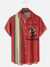 Moisture Wicking Chicken Stripe Bowling Shirt