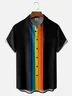 Moisture-wicking Rainbow Pride LGBT Bowling Shirt