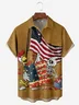 National Patriotic Hawaiian Shirt By David Lozeau