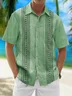 Moisture-Wicking Striped Guayabera Shirt