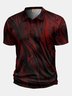 Moisture Wicking Golf Polo 3D Gradient Abstract Stripes