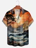 Moisture-wicking Ocean Sunset Sailboat Hawaiian Shirt