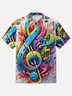 Moisture-wicking Music Chest Pocket Hawaiian Shirt