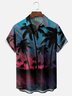 Moisture Wicking Gradient Coconut Tree Hawaiian Shirt