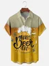 Moisture-Wicking Beer Foam Chest Pocket Hawaiian Shirt