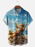 Moisture Wicking Garfield Vacation Hawaiian Shirt