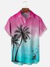 Moisture-wicking Coconut Tree Chest Pocket Hawaiian Shirt