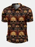 Moisture Wicking Golf Polo 3D Gradient Color Abstract Skull